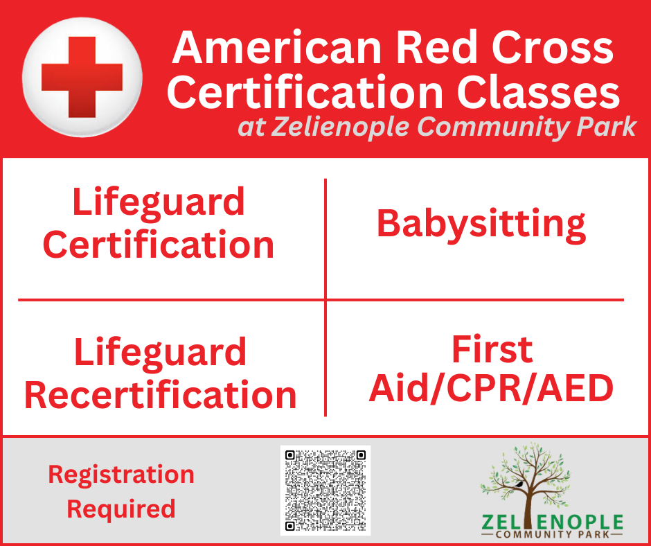 Red Cross Certification Classes Flyer
